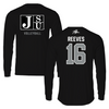 Jackson State University Volleyball Black Long Sleeve - #16 Maya Reeves