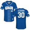 University of Alabama in Huntsville Blue Baseball Jersey - #30 Aubry Cleghorn