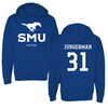 Southern Methodist University Soccer Royal Hoodie - #31 Grant Jungerman