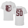 Alabama A&M University Football Light Gray Performance Tee - #50 Dimitris Biamby