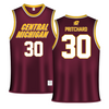 Central Michigan University Maroon Basketball Jersey - #30 Anthony Pritchard