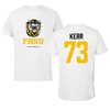 Fort Hays State University Football White Performance Tee - #73 Brandon Kerr