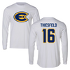 University of Wisconsin-Eau Claire Soccer White Long Sleeve - #16 Carter Thiesfeld