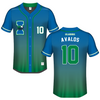 Texas A&M University-Corpus Christi Blue Gradient Softball Jersey - #10 Rhea-Ann Avalos