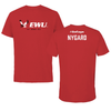 Eastern Washington University TF and XC Red Block Performance Tee - Amanda Nygard