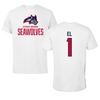 Stony Brook University Football White Tee - #1 Rah'Khem El