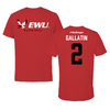 Eastern Washington University Basketball Red Block Tee - #2 Ella Gallatin