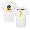 Fort Hays State University Soccer White Tee - #7 Felix Tellez Ramirez