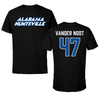 University of Alabama in Huntsville Lacrosse Black Performance Tee - #47 Tanner Vander Noot