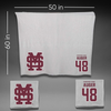 Mississippi State University Baseball Gray Blanket - #48 Brooks Auger