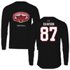 Jacksonville State University Football Black Gamecocks Performance Long Sleeve - #87 Jack Dawson