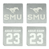 Southern Methodist University Basketball Stone Coaster (4 Pack)  - #23 Amirah Abdur-Rahim