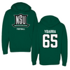 Northeastern State University Football Green Hoodie - #65 Draven Ybarra