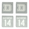 Dean College Football Stone Coaster (4 Pack)  - #14 Trevor Kuchieski