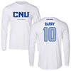 Christopher Newport University Football White Long Sleeve - #10 Connor Barry