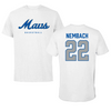 Mercy University Basketball White Performance Tee - #22 Kyla Nembach