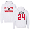 North Carolina State University Basketball Gray Hoodie - #24 Laci Steele