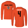 Idaho State University Football Orange Long Sleeve - #4 Kris Sanchez