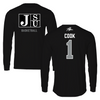 Jackson State University Basketball Black Performance Long Sleeve - #1 Zeke Cook