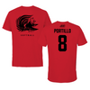 Jacksonville State University Softball Red Performance Tee - #8 MacKinley Portillo