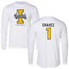 University of Idaho Football White Vandals Performance Long Sleeve - #1 Ricardo Chavez