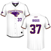 McKendree University White Baseball Jersey - #37 Brayden Biggs