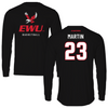 Eastern Washington University Basketball Black EWU Long Sleeve - #23 Jaydia Martin