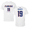 University of Florida Softball White Performance Tee - #19 Olivia Gigante