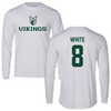 Portland State University Volleyball White Long Sleeve - #8 Naomi White