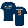 Bucknell University Basketball Navy Performance Tee - #5 Elvin Edmonds IV