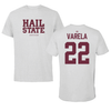 Mississippi State University Soccer Solid Athletic Gray Tee - #22 Leah Varela