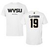 West Virginia State University Volleyball White Tee - #19 Ryleigh Clayborn
