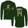 The University of North Carolina at Charlotte Lacrosse Forest Green Performance Long Sleeve - #14 Karsen Corbett