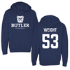 Butler University Football Navy Hoodie - #53 Otto Weight