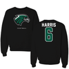 Northeastern State University Football Black Crewneck - #6 Jason  Harris