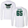 Northeastern State University Football White Long Sleeve - #65 Draven Ybarra