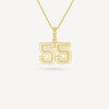 Gold Presidents Pendant and Chain - #55 Zach Hoerter