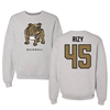 Bryant University Baseball Gray Crewneck - #45 Kyle Rizy