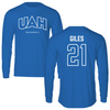University of Alabama in Huntsville Baseball Blue Long Sleeve - #21 Tanner Giles