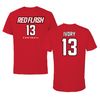 Saint Francis University (Pennsylvania) Football Red Tee - #13 Jayden Ivory