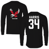 Eastern Washington University Soccer Black Mascot Long Sleeve - #34 Dakota Harris