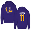 Lipscomb University Soccer Royal Purple Hoodie - #11 Josiah Green