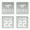 Southern Methodist University Soccer Stone Coaster (4 Pack)  - #22 Nikki Stryker