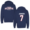 Florida Atlantic University Football Navy Block Hoodie - #7 George Johnson