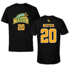 George Mason University Lacrosse Black Jersey Performance Tee - #20 Regan Bestick