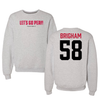 Austin Peay State University Football Gray Peay Crewneck - #58 Leon Brigham