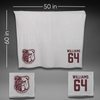 Alabama A&M University Football Gray Blanket - #64 Cameron Williams