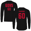 Austin Peay State University Football Black Jersey Performance Long Sleeve - #60 Conner Parsons