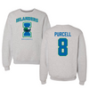 Texas A&M University-Corpus Christi Baseball Gray Crewneck - #8 Colin Purcell