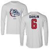 Gonzaga University Soccer Light Gray Performance Long Sleeve - #6 Sam Dahlin